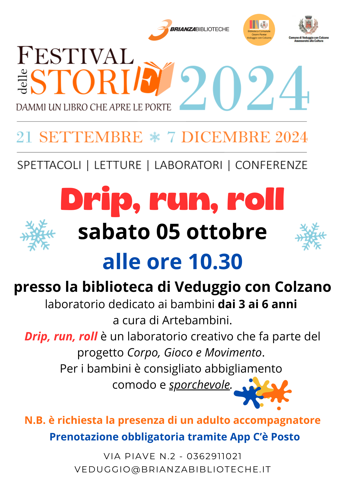 Festival delle storie: Drip run roll