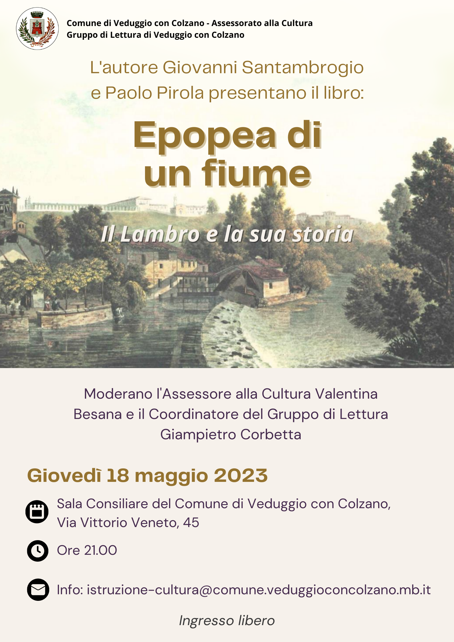 Presentazione "Epopea di un fiume. Il Lambro e la sua storia"